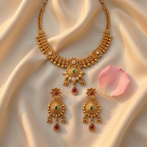 Gold_Plated_Alloy_Floral_Kundan_Necklace_Set_With_Earrings_For_Women