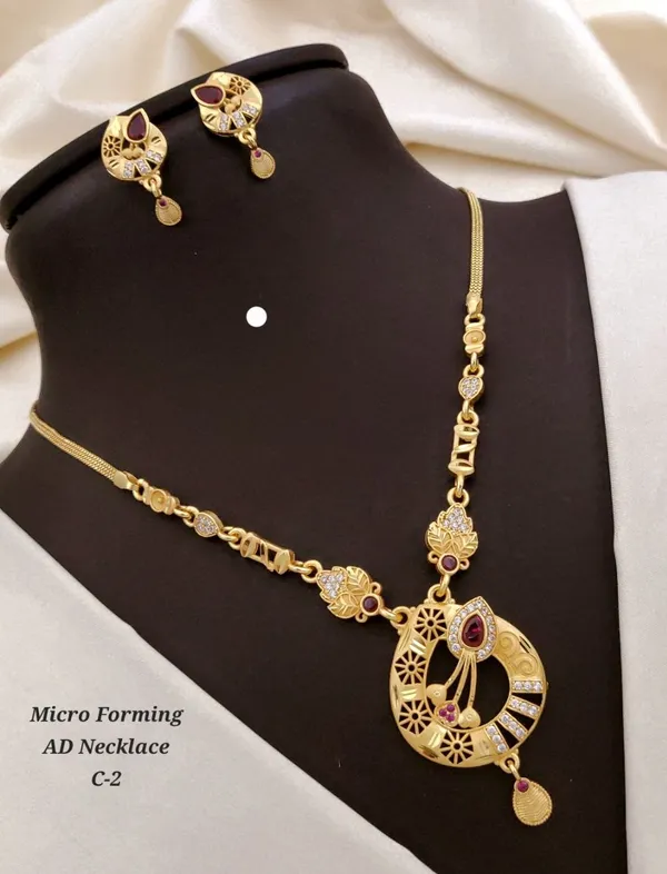 Gold_Alloy_Red_Ad_Stone_Crescent_Necklace_Set_For_Women