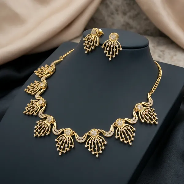 Gold_Alloy_Peacock_Motif_Stone_Necklace_Set_For_Women