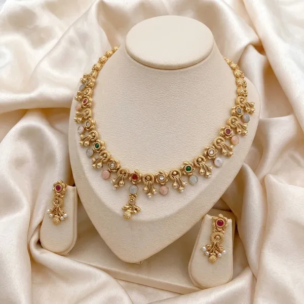 Gold_Plated_Alloy_Multicolor_Stone_Traditional_Necklace_Set_For_Women
