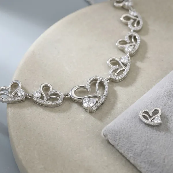 Silver_Alloy_Crystal_Heart_Link_Necklace_Set_For_Women