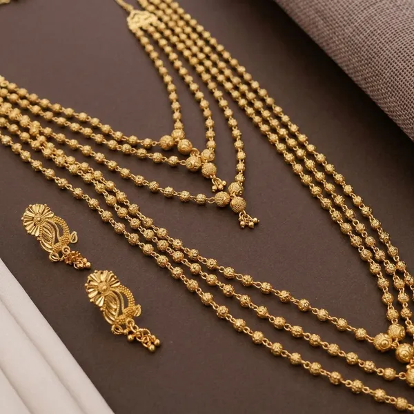 Gold_Alloy_Layered_Mala_Combo_Set_18_And_30_Inch_With_Earrings