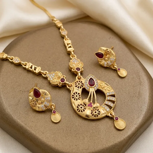 Gold_Alloy_Red_Ad_Stone_Crescent_Necklace_Set_For_Women