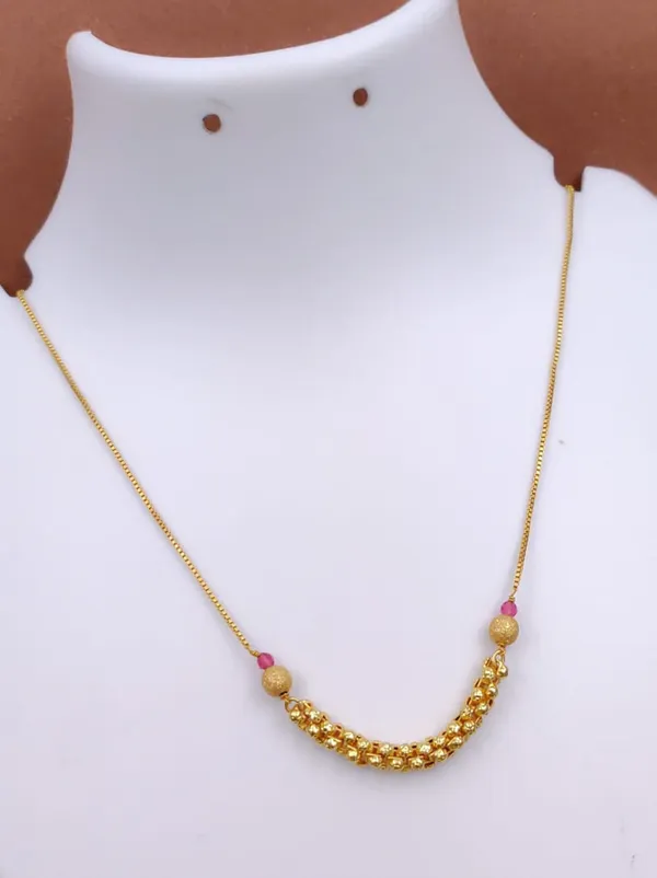 Gold_Plated_Alloy_Ruby_Beaded_Chain_Necklace_For_Women