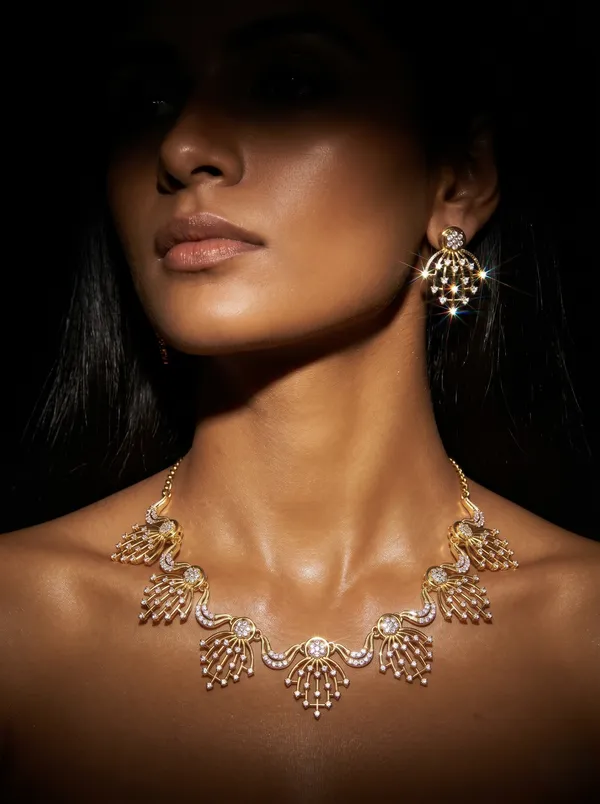 Gold_Alloy_Peacock_Motif_Stone_Necklace_Set_For_Women