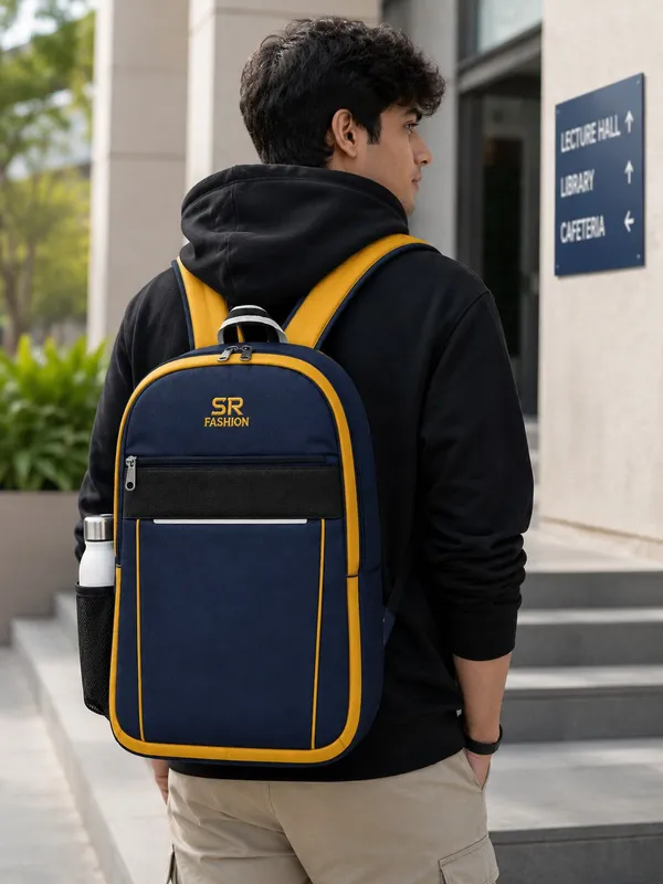eastwesttraders_SR_Metro_Style_Backpack_Waterproof_Backpack_(Blue,_Yellow,_14_L)