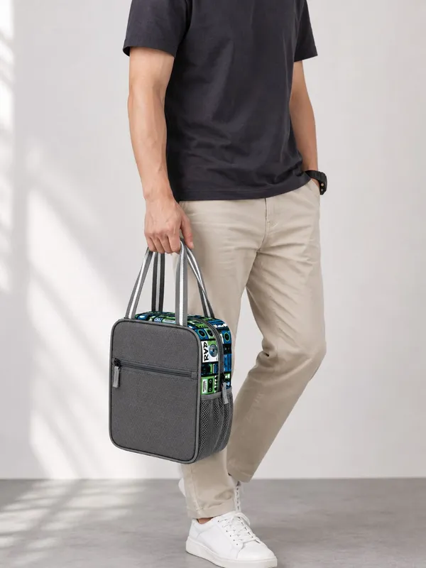 eastwesttraders_Stylish_Reusable_Leakproof_Waterproof_Lunch_Bag_(Pink,_6_L)_Waterproof_Lunch_Bag_(Grey,_6_L)
