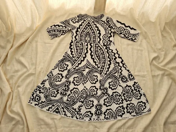 easttowest_traders_Women_Paisley,_Embroidered,_Printed_Flared_Kurta_(Black)