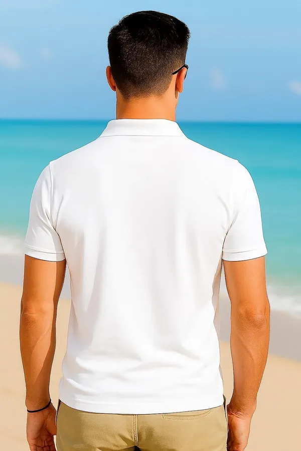 HilGar_Solid_Men_Polo_Neck_White_T-Shirt_()