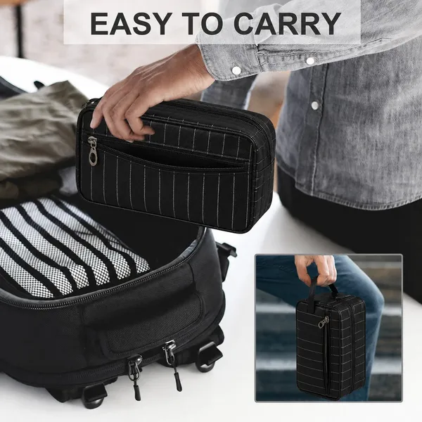 EASTTOWAEST_E2W_Polyester_Multipurpose_Toiletry_Kit_Travel_Organizer_Pouch_-_Black_Travel_Toiletry_Kit_(Black,_Blue,_Grey,_Pink,_Red)