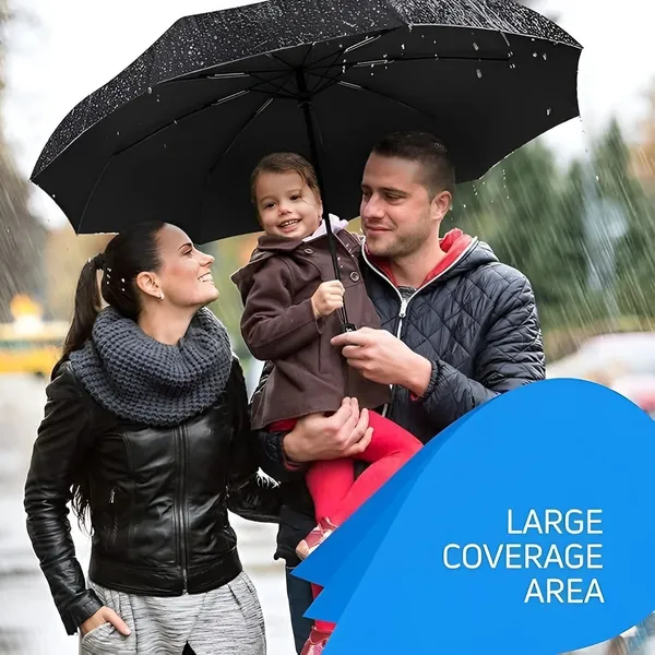 FOBIXEN_Manual_Open_and_Close_Windproof_Large_for_Men,Women,_Kids_Umbrella_(Black)