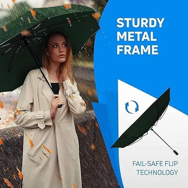FOBIXEN_Large_Rain_Umbrella_|_Waterproof_&_Durable_Umbrella_for_All_Weather_Umbrella_(Green)