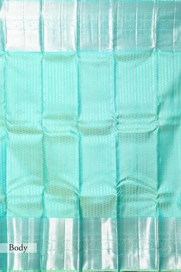 Sky_Blue_Soft_Silk_Saree_With_Unstitched_Blouse_For_Women