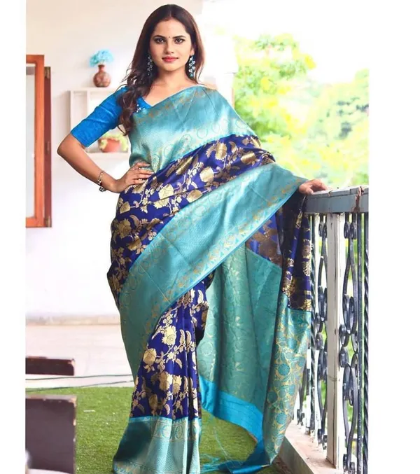 Deep_Purpule_Soft_Silk_Saree_With_Unstitched_Blouse_For_Women