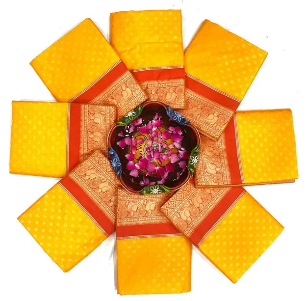 Yellow_Red_Soft_Silk_Saree_With_Unstitched_Blouse_For_Women