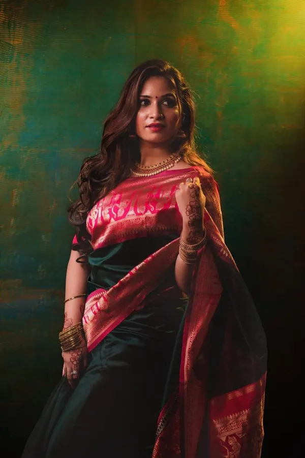 Green_Pink_Soft_Silk_Saree_With_Unstitched_Blouse_For_Women