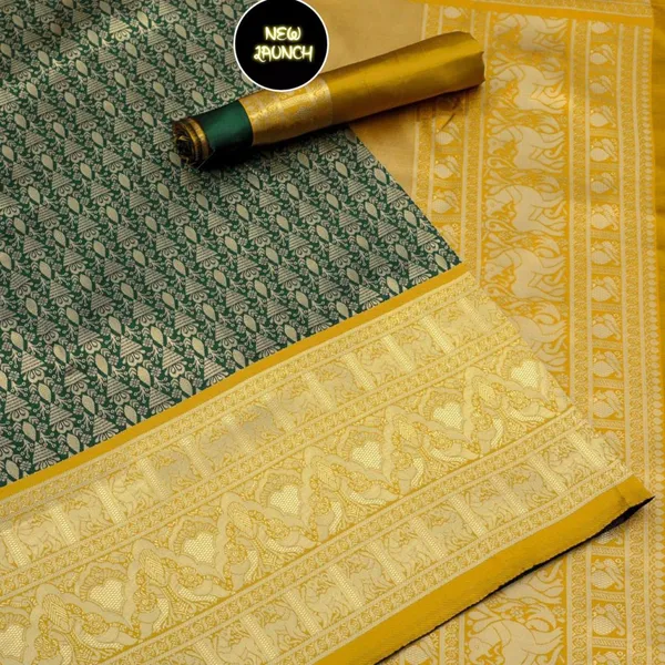 Yellow_Soft_Silk_Saree_With_Unstitched_Blouse_For_Women