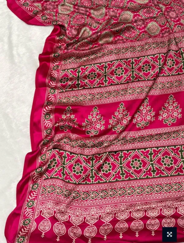 The_Vulture_Rani_Ajarakh_Printed_Soft_Gaji_Silk_Natural_Print_Saree_With_Blouse_piece_for_Women
