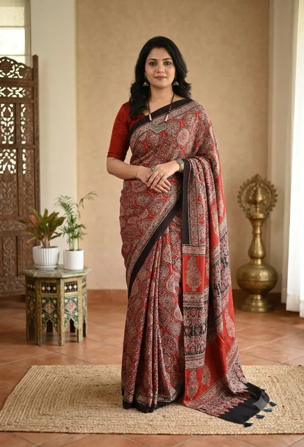 The_Vulture_Red_Ajarakh_Printed_Soft_Gaji_Silk_Natural_Print_Saree_With_Blouse_piece_for_Women