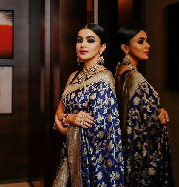 Deep_Purpule_Soft_Silk_Saree_With_Unstitched_Blouse_For_Women