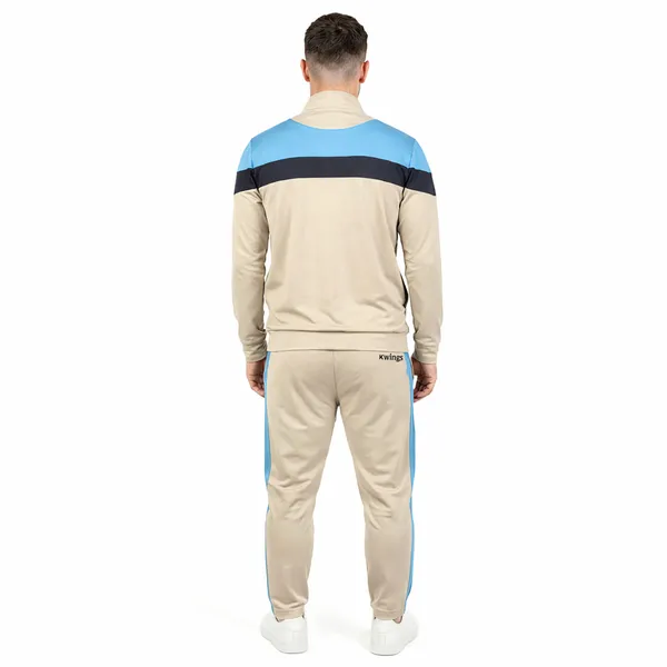 Beige_Premium_Polyester_And_Spandex_Tracksuit_For_Men