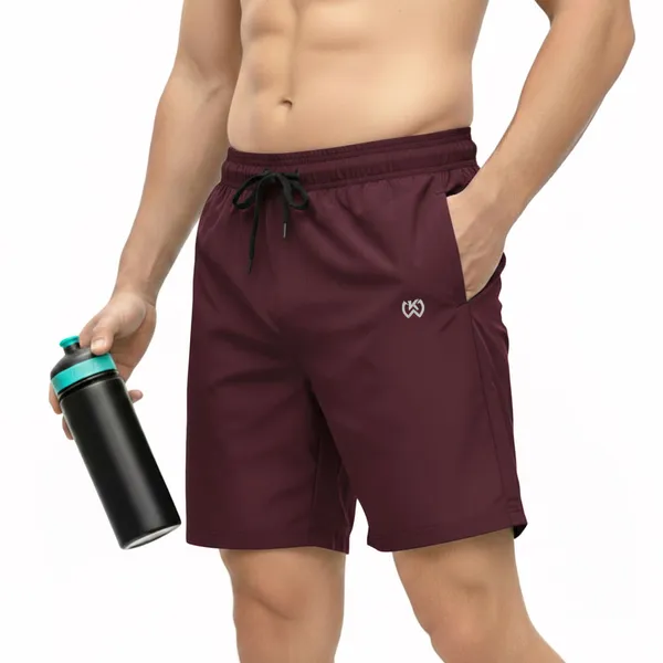 Maroon_Premium_Polyester_And_Spandex_Sports_Shorts_For_Men