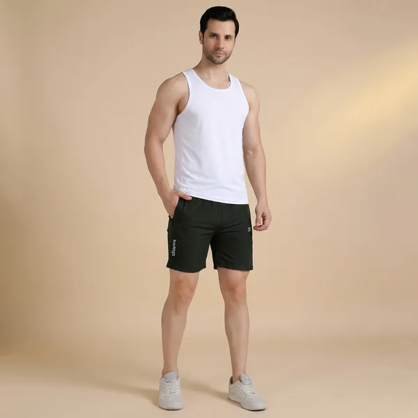 Olive_Green_Premium_Polyester_And_Spandex_Sports_Shorts_For_Men