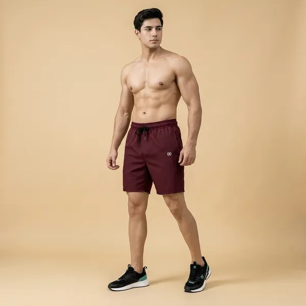 Maroon_Premium_Polyester_And_Spandex_Sports_Shorts_For_Men