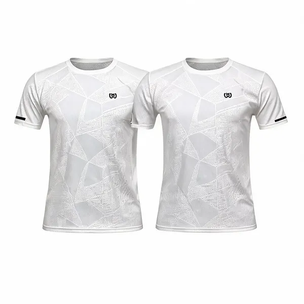 White_Premium_Polyester_And_Spandex_Sports_T-Shirt_For_Men