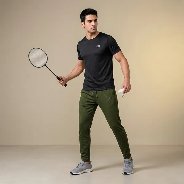 Olive_Green_Premium_Polyester_And_Spandex_Track_Pants_For_Men