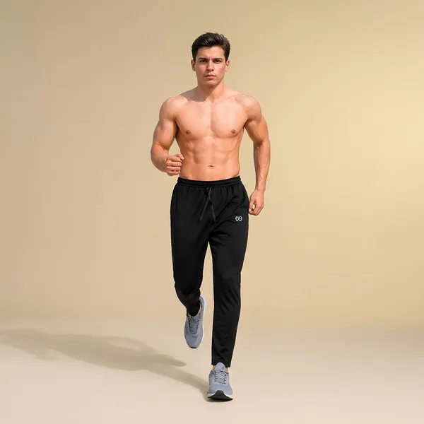 Black_Premium_Polyester_And_Spandex_Track_Pants_For_Men