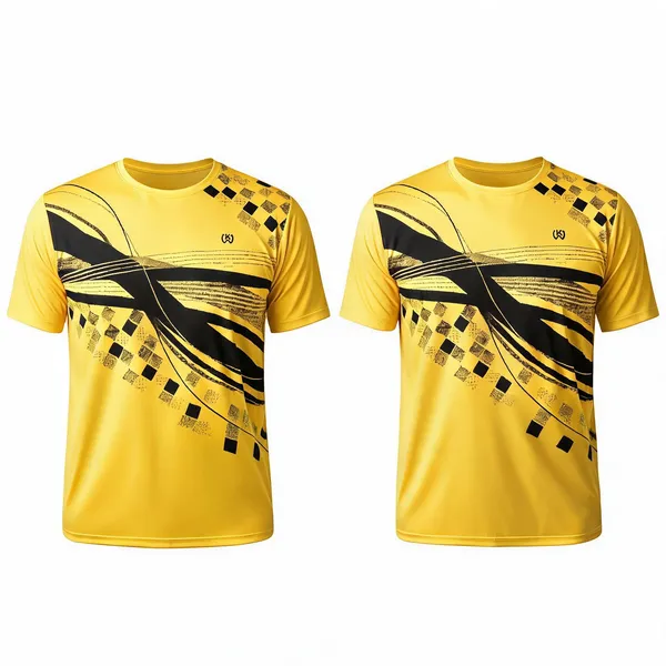 Yellow_Premium_Polyester_And_Spandex_Sports_T-Shirt_For_Men