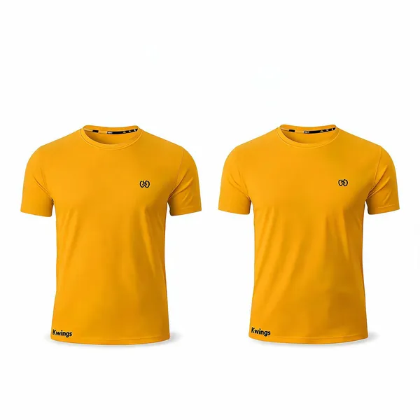 Yellow_Premium_Polyester_And_Spandex_Sports_T-Shirt_For_Men