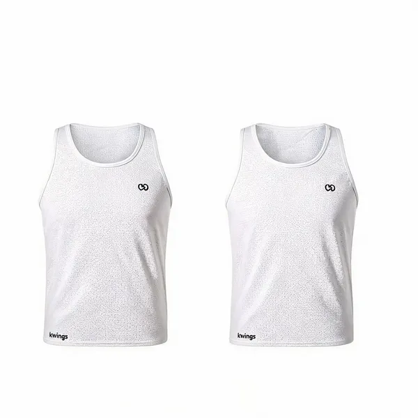White_Premium_Polyester_And_Spandex_Tank_Top_For_Men