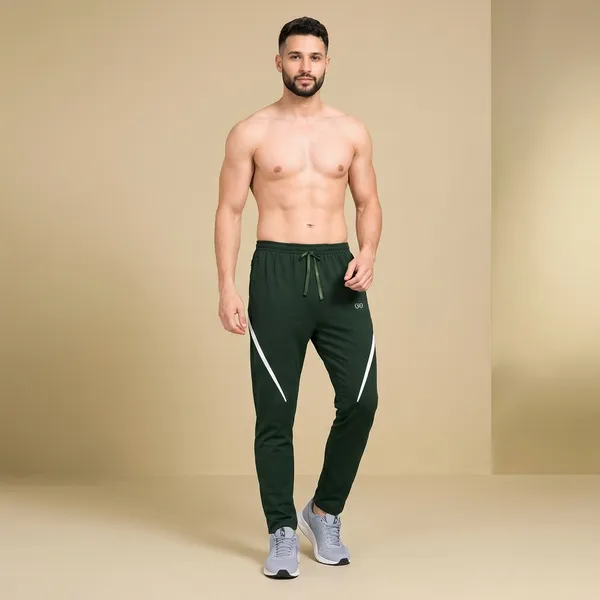 Green_Premium_Polyester_And_Spandex_Track_Pants_For_Men