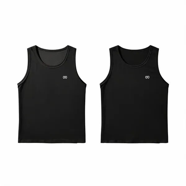 Black_Premium_Polyester_And_Spandex_Tank_Top_For_Men