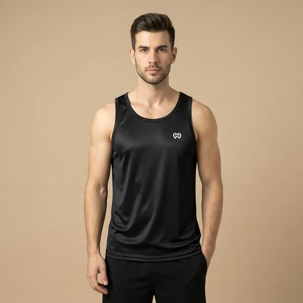 Black_Premium_Polyester_And_Spandex_Tank_Top_For_Men