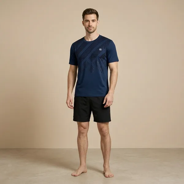Navy_Premium_Polyester_And_Spandex_Sports_T-Shirt_For_Men