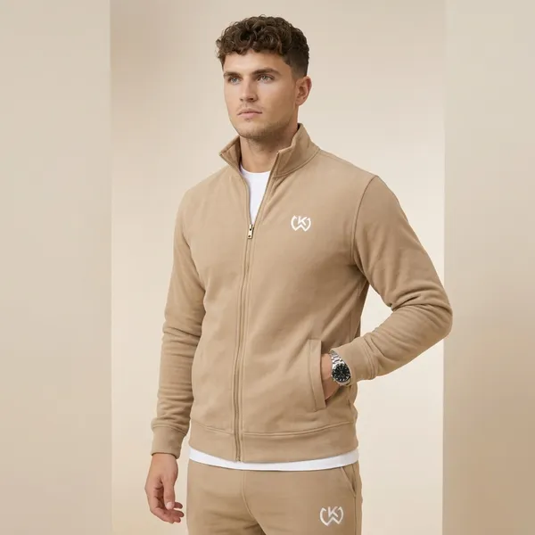 Beige_Premium_Polyester_And_Spandex_Jacket_For_Men