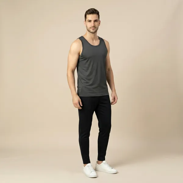 Grey_Premium_Polyester_And_Spandex_Tank_Top_For_Men