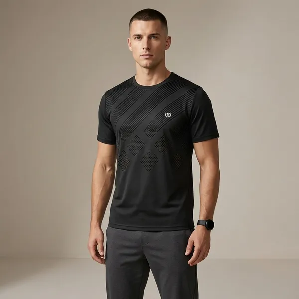 Black_Premium_Polyester_And_Spandex_Sports_T-Shirt_For_Men