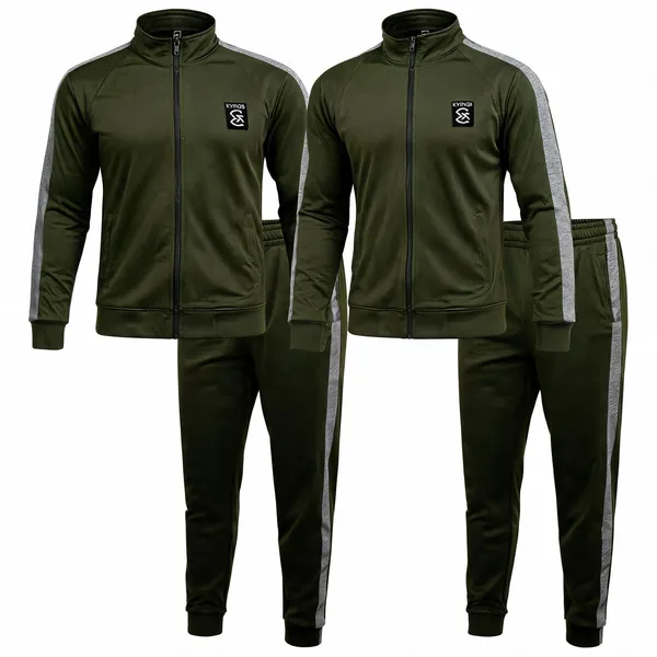 Olive_Green_Premium_Polyester_And_Spandex_Tracksuit_For_Men