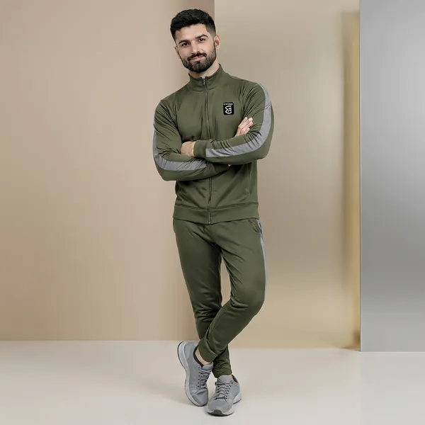 Olive_Green_Premium_Polyester_And_Spandex_Tracksuit_For_Men