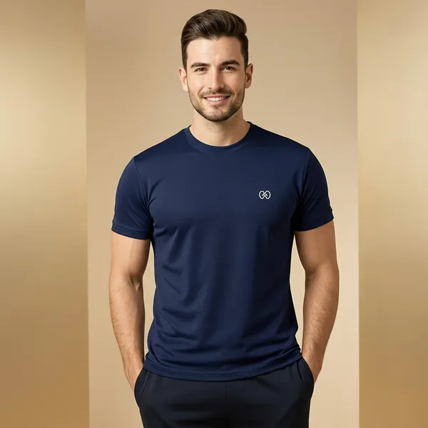 Navy_Blue_Premium_Polyester_And_Spandex_Sports_T-Shirt_For_Men