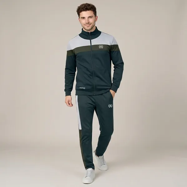 Green_Premium_Polyester_And_Spandex_Tracksuit_For_Men