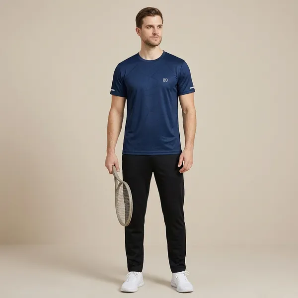 Navy_Blue_Premium_Polyester_And_Spandex_Sports_T-Shirt_For_Men