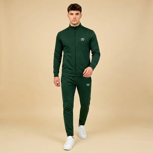 Green_Premium_Polyester_And_Spandex_Tracksuit_For_Men