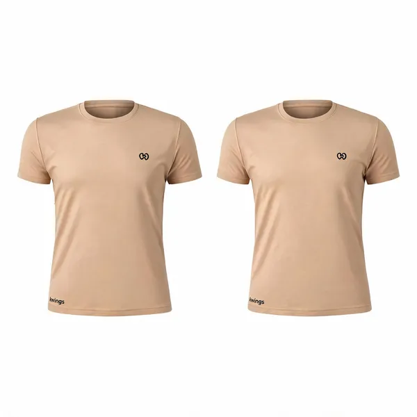 Beige_Premium_Polyester_And_Spandex_Sports_T-Shirt_For_Men
