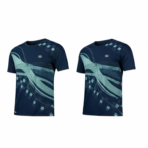 Navy_Premium_Polyester_And_Spandex_Sports_T-Shirt_For_Men