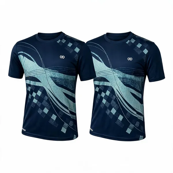 Navy_Premium_Polyester_And_Spandex_Sports_T-Shirt_For_Men